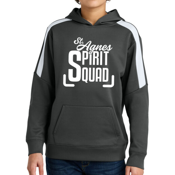 Sport-Tek Youth Sport-Wick Fleece United Pullover Hoodie - Printed Logo Thumbnail