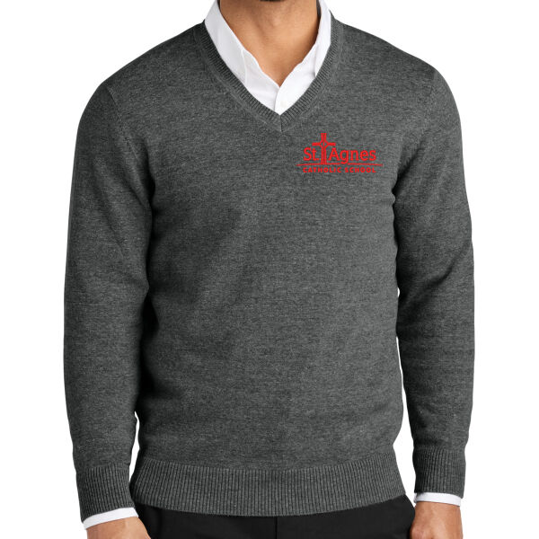 Port Authority - Easy Care V-Neck Sweater - Embroidered Logo Thumbnail