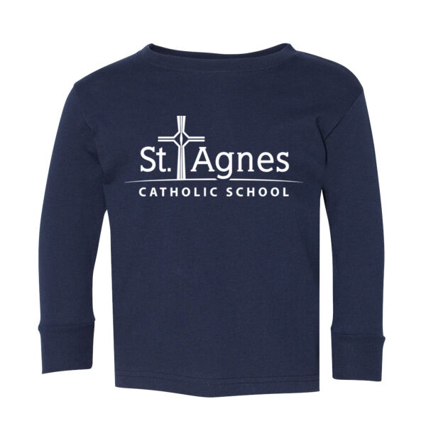 Rabbit Skins - Toddler Fine Jersey Long Sleeve Tee - Printed Logo Thumbnail
