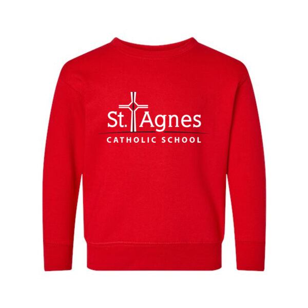 Rabbit Skins - Toddler Fleece Crewneck Sweatshirt - Printed Logo Thumbnail