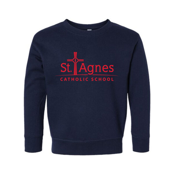 Rabbit Skins - Toddler Fleece Crewneck Sweatshirt - Printed Logo Thumbnail