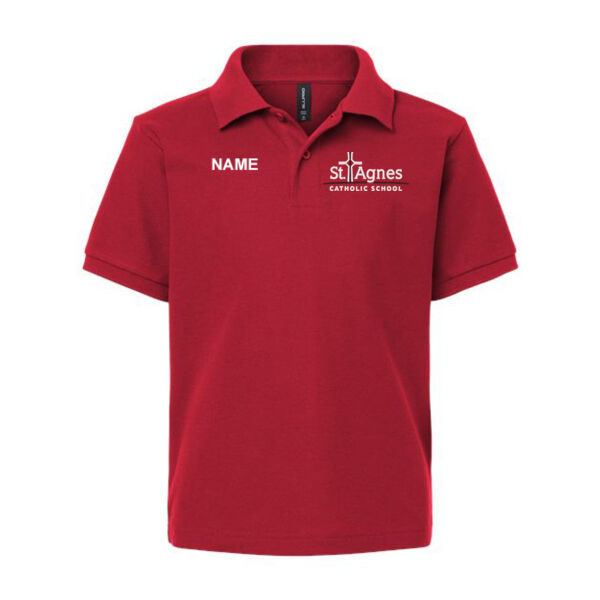 AllPro - Youth Pique Polo - Embroidered Logo **Add Name for $5! ** Thumbnail