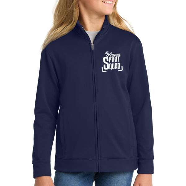 Sport-Tek - Youth Sport-Wick Fleece Full-Zip Jacket - Printed Logo Thumbnail