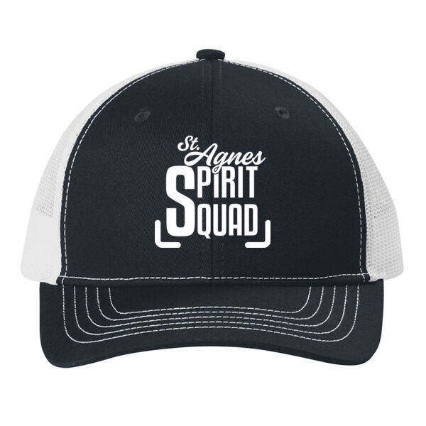 Port Authority® Youth Snapback Trucker Cap - Embroidered Logo Thumbnail