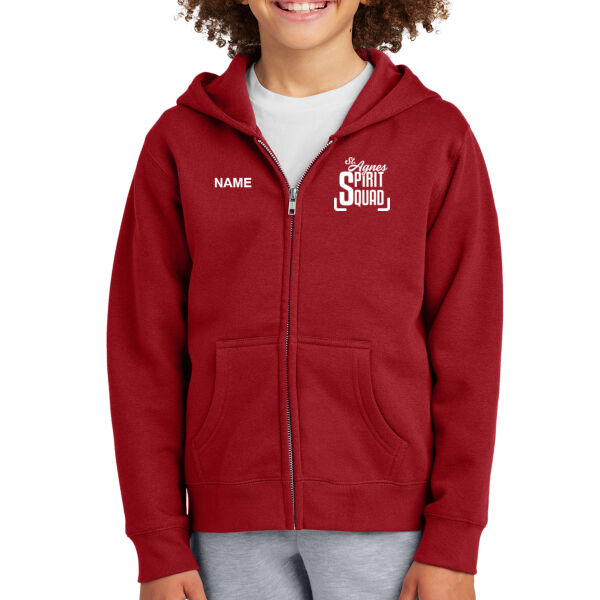 District® Youth V.I.T.™ Fleece Full-Zip Hoodie - Embroidered Logo **Add Name For $5** Thumbnail