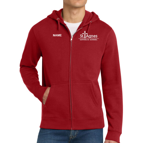 District® V.I.T.™ Fleece Full-Zip Hoodie - Embroidered Logo **Add Name For $5** Thumbnail