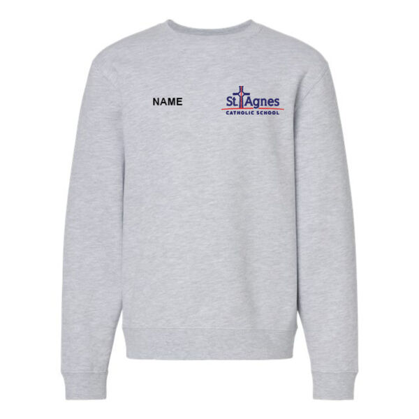 Independent Trading Co. - Youth Midweight Crewneck Sweatshirt - Embroidered Logo **Add Name For $5** Thumbnail