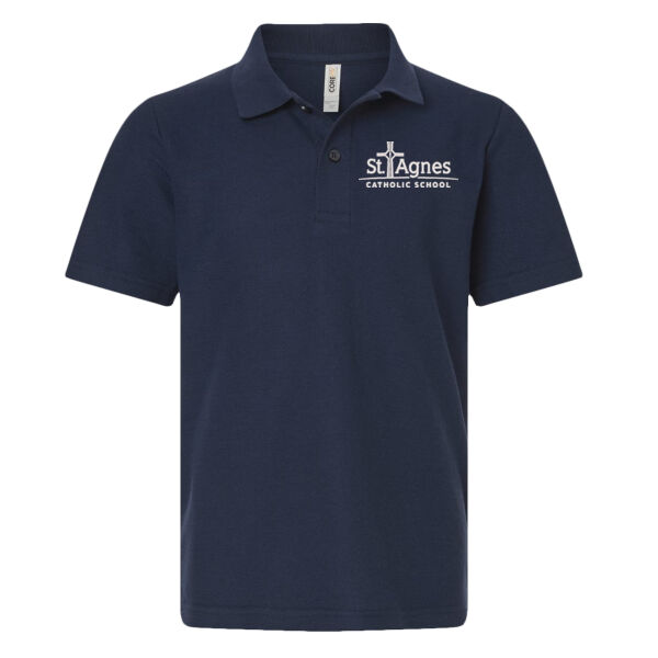 CORE365 - Youth Resolve CVC Performance Pique Polo - Embroidered Logo Thumbnail