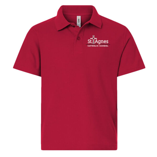CORE365 - Youth Resolve CVC Performance Pique Polo - Embroidered Logo Thumbnail