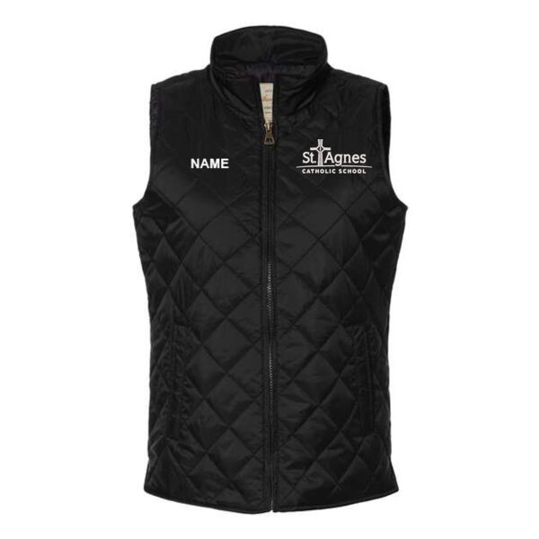 Weatherproof - Women's Vintage Diamond Quilted Vest - Embroidered Logo **Add Name For $5** Thumbnail