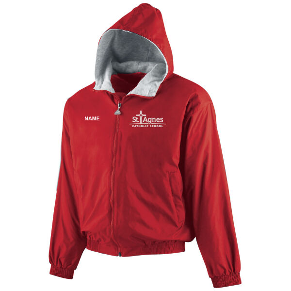 Augusta Sportswear - Youth Hooded Taffeta Jacket/Fleece Lined - Embroidered Logo **Add Name for $5! ** Thumbnail