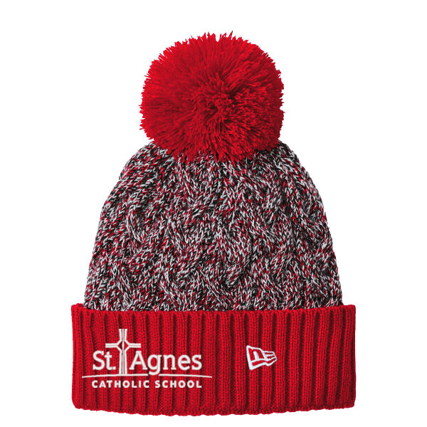 New Era® Marled Knit Pom Beanie - Embroidered Logo **Add Name For $5** Thumbnail
