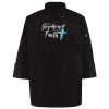 Ten Pearl Button Black Chef Coat Thumbnail