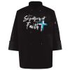 Ten Pearl Button Black Chef Coat Thumbnail