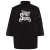 Ten Pearl Button Black Chef Coat Thumbnail